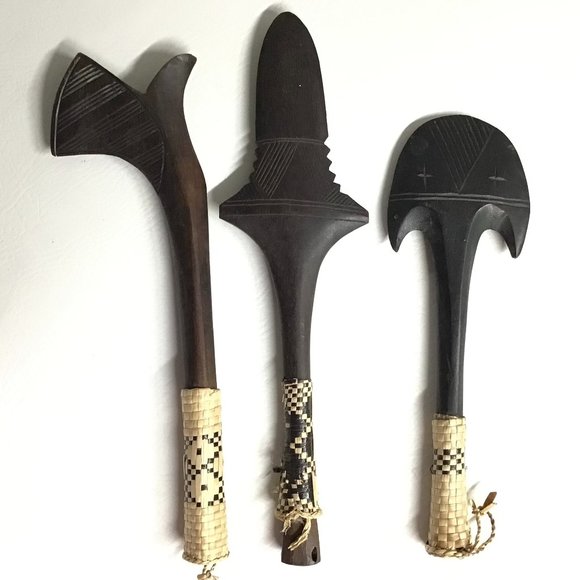 Hand-carved Ebony WoodAfrican weapons or tools